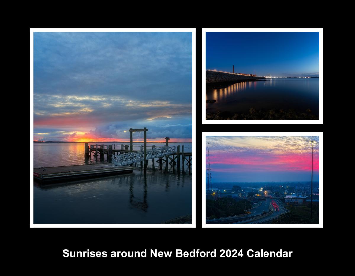 Sunrises in New Bedford MA calendar 2024
