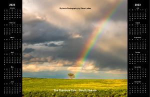Poster Calendar Rainbow Tree