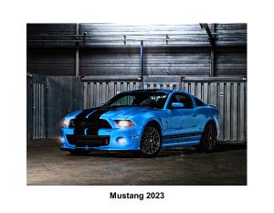 2023 Mustang Calendar