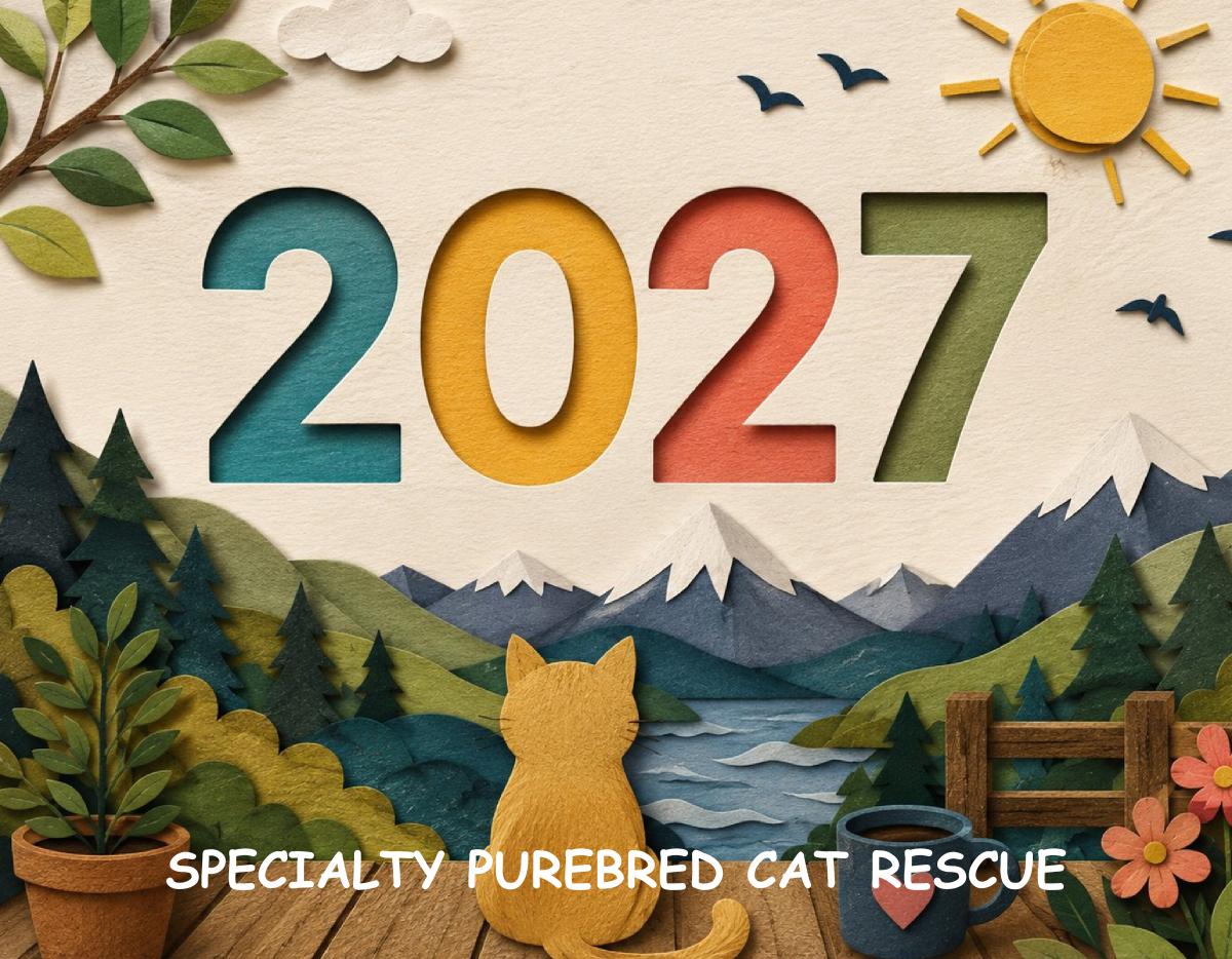 Specialty Purebred Cat Rescue 2027 Calendar