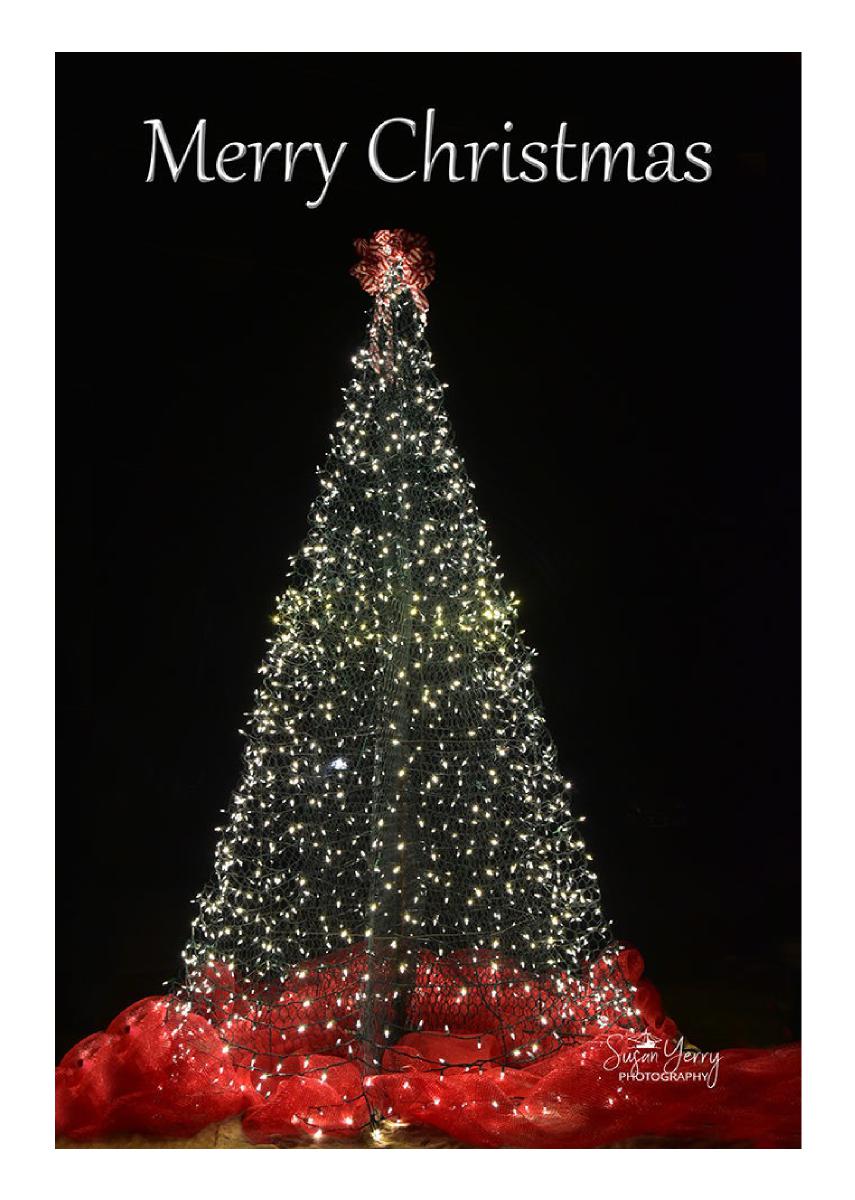 Trawler Net Nautical Christmas Tree Card