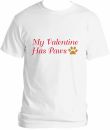 My Valentine Has Paws Shirts