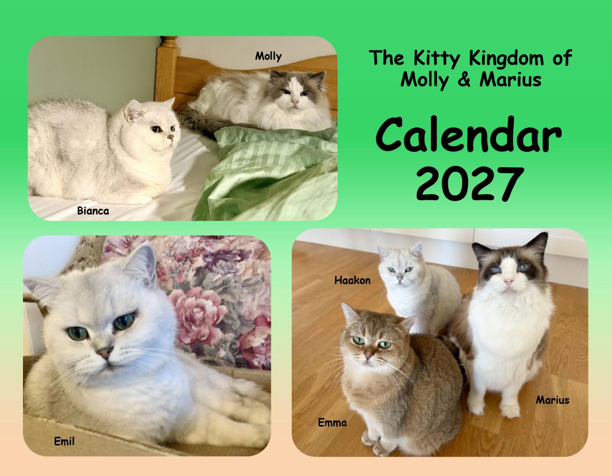 The Kitty Kingdom Calendar 2027