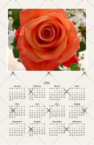 NEW! Rose Poster Calendar!