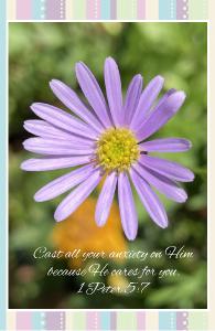 1 Peter 5:7 Flower Notebook!
