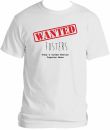 Wanted Fosters TShirt Black Lettering