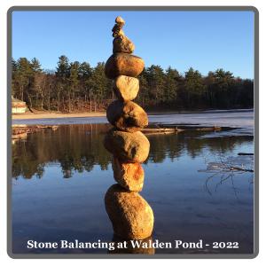 Stone Balancing at Walden Pond - 2022 Calendar