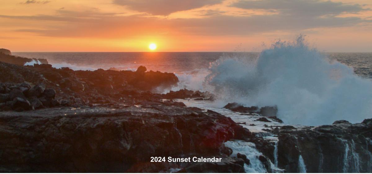 2024 Sunset Calendar