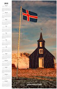 Iceland Poster calendar 2022