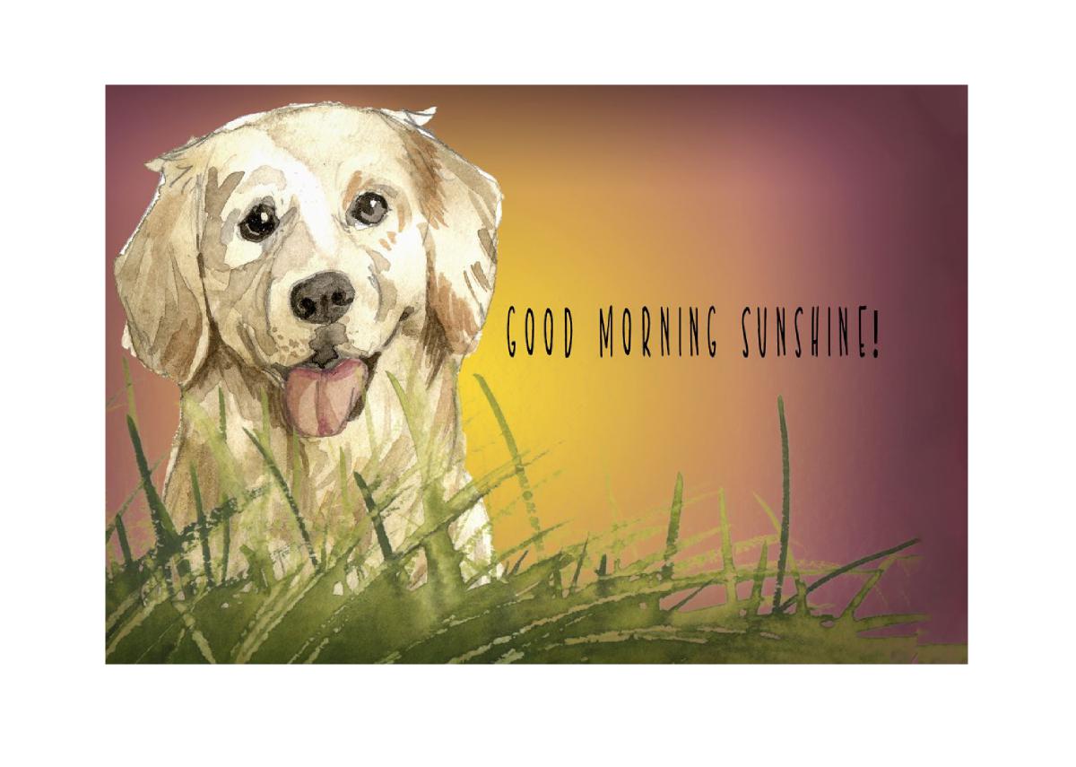 Underhound Railroad Good Morning Sunshine Card
