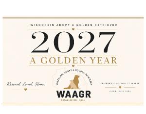 Wisconsin Adopt a Golden Retriever 2027 Calendar