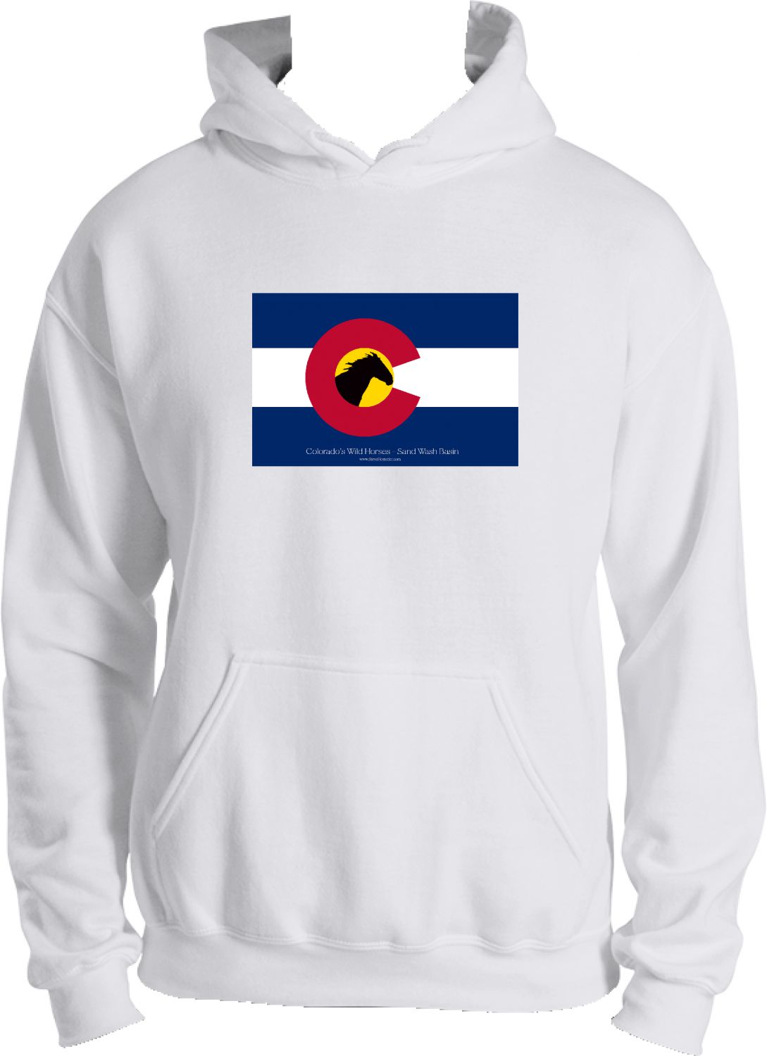 Colorado Flag Colorado Wild Horses Hoodie