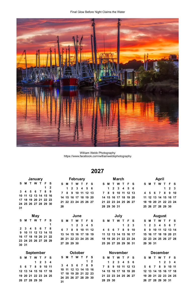 William Webb Photography Poster Calendar 2027