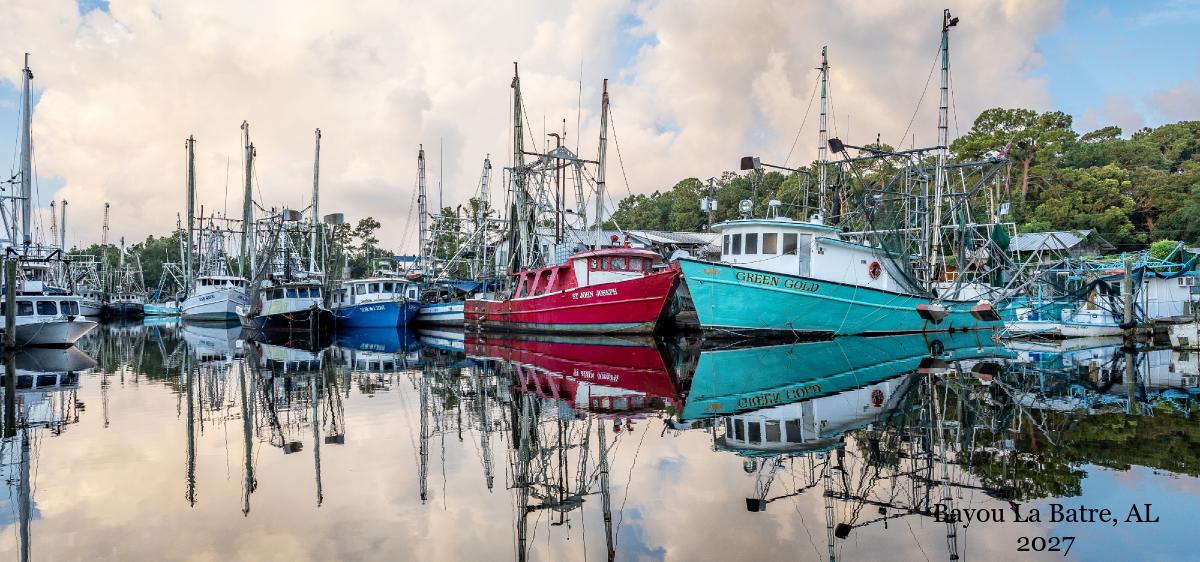 2027 Bayou La Batre Desk Calender