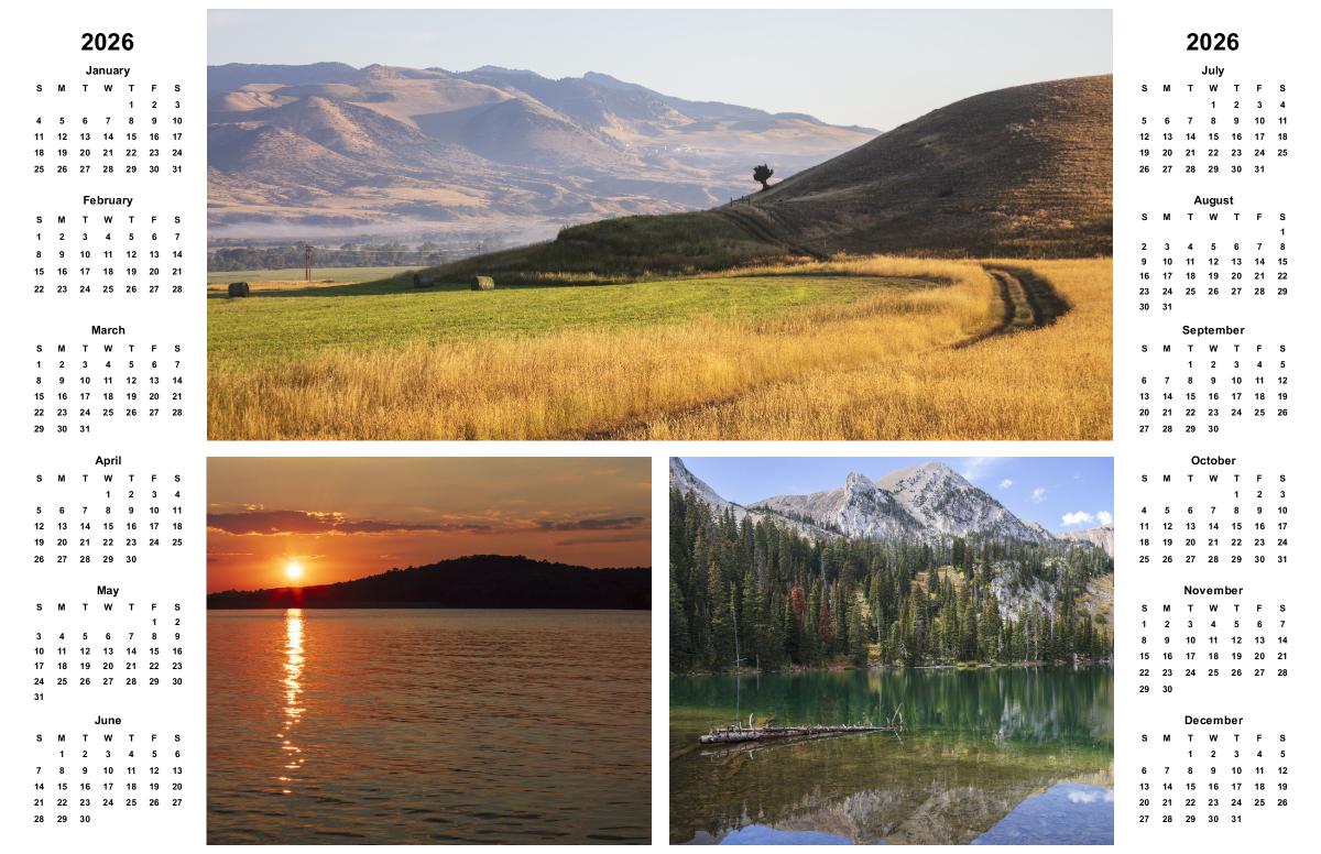 2026 WTP Landscape Poster Calendar