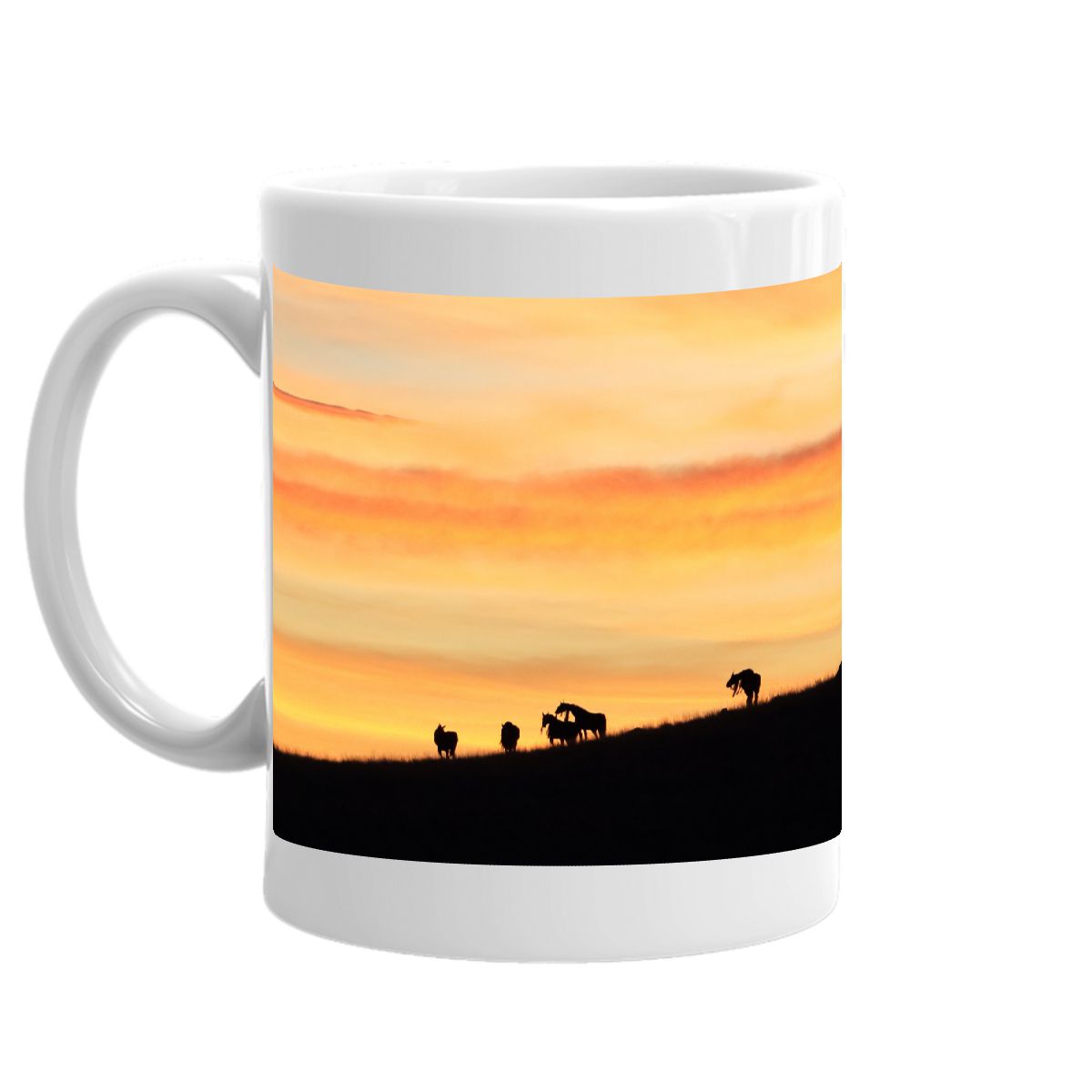 Sunset Horses - Montana Landscape