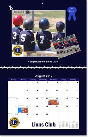 sports photo calendars