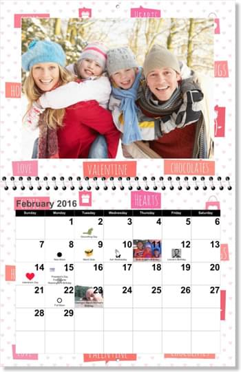 Create Wall Photo Calendars, Custom Wall Photo Calendars, Personalized ...